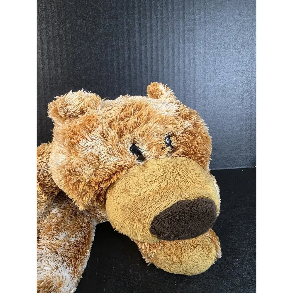 Aurora Flopsies Golden Bearton Frosted Bronze & White Splotchy Floppy Plush Bear
